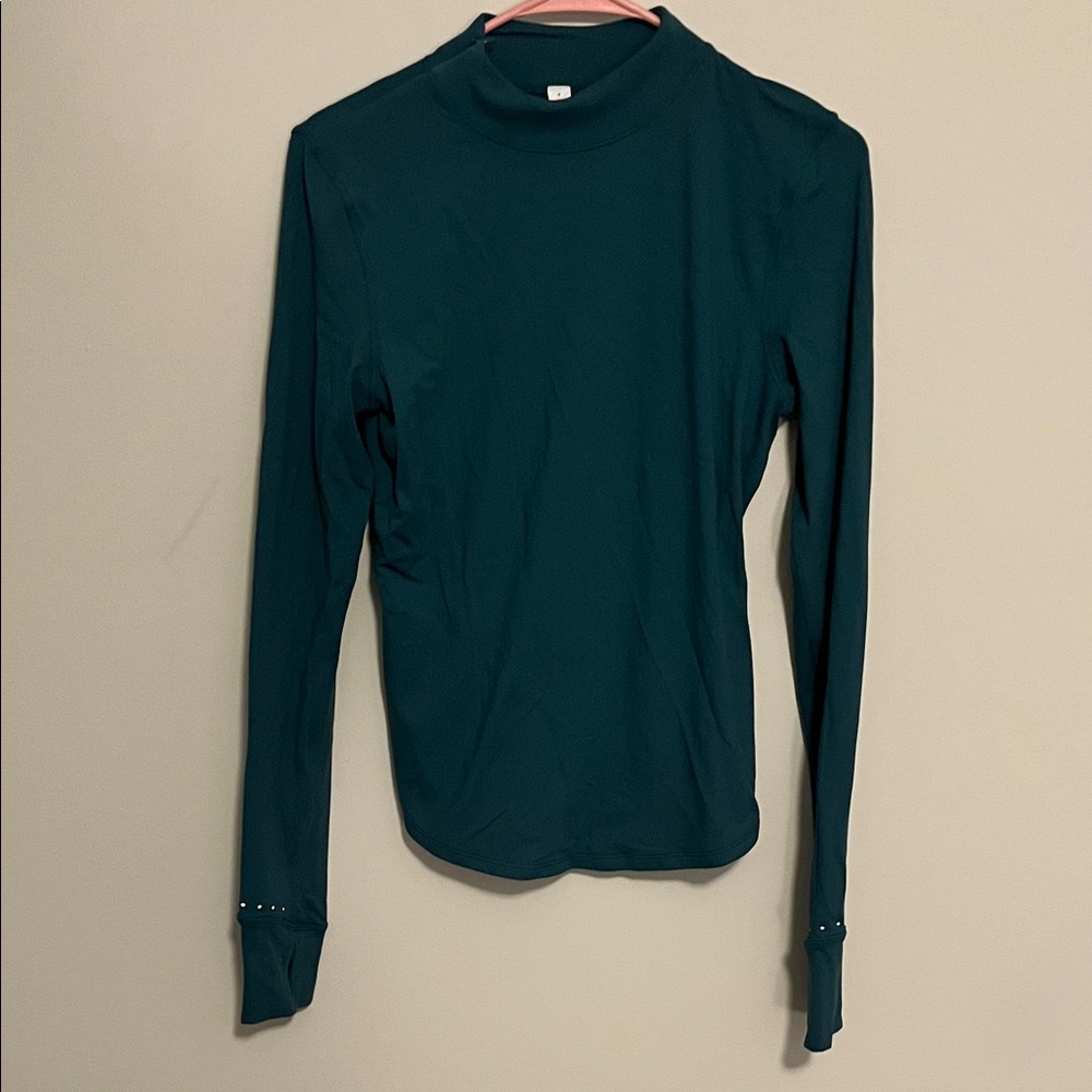 lululemon athletica Long Sleeve Mock Neck Top - Teal